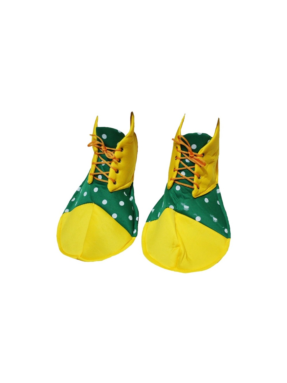 Yellow Green Polka Dots Jumbo Halloween Clown costume Shoes Adult size